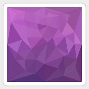 Plum Purple Abstract Low Polygon Background Sticker